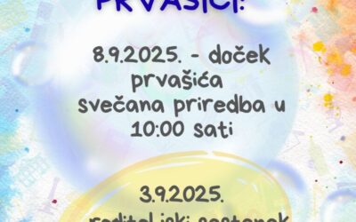 Dobro došli prvašići!