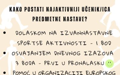 Kako postati najaktivniji učenik/ca?