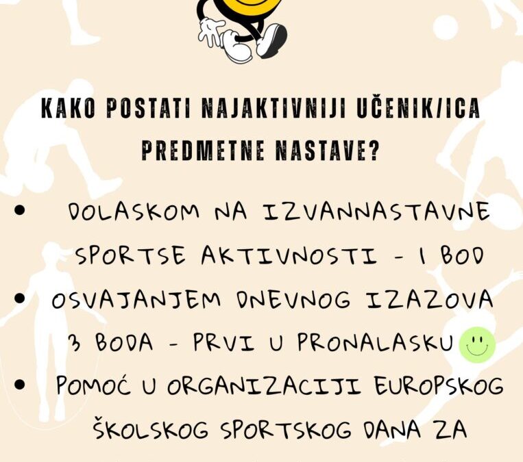 Kako postati najaktivniji učenik/ca?